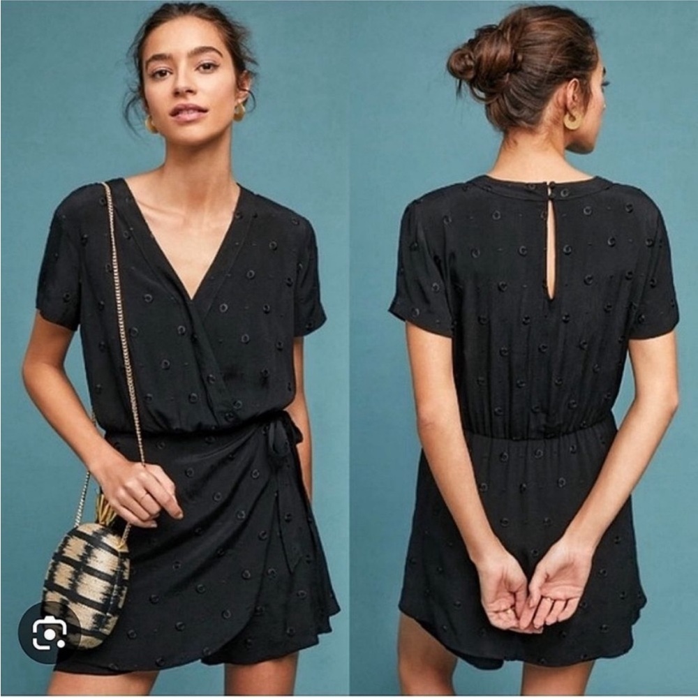 Anthropologie XXS black romper